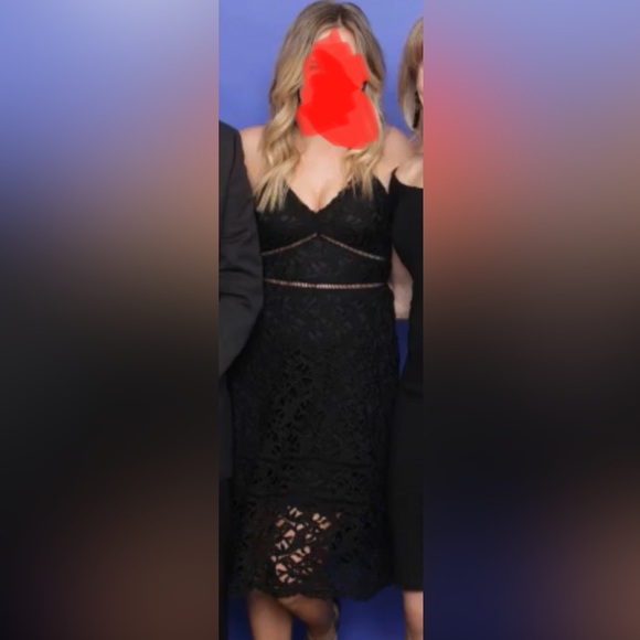 Incredible Black lace midi dress - Picture 2 of 10
